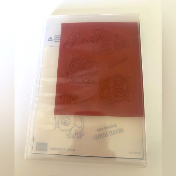 Adorable Owls Cling Stamp Set by Stampin Up! - Picture 2 of 5